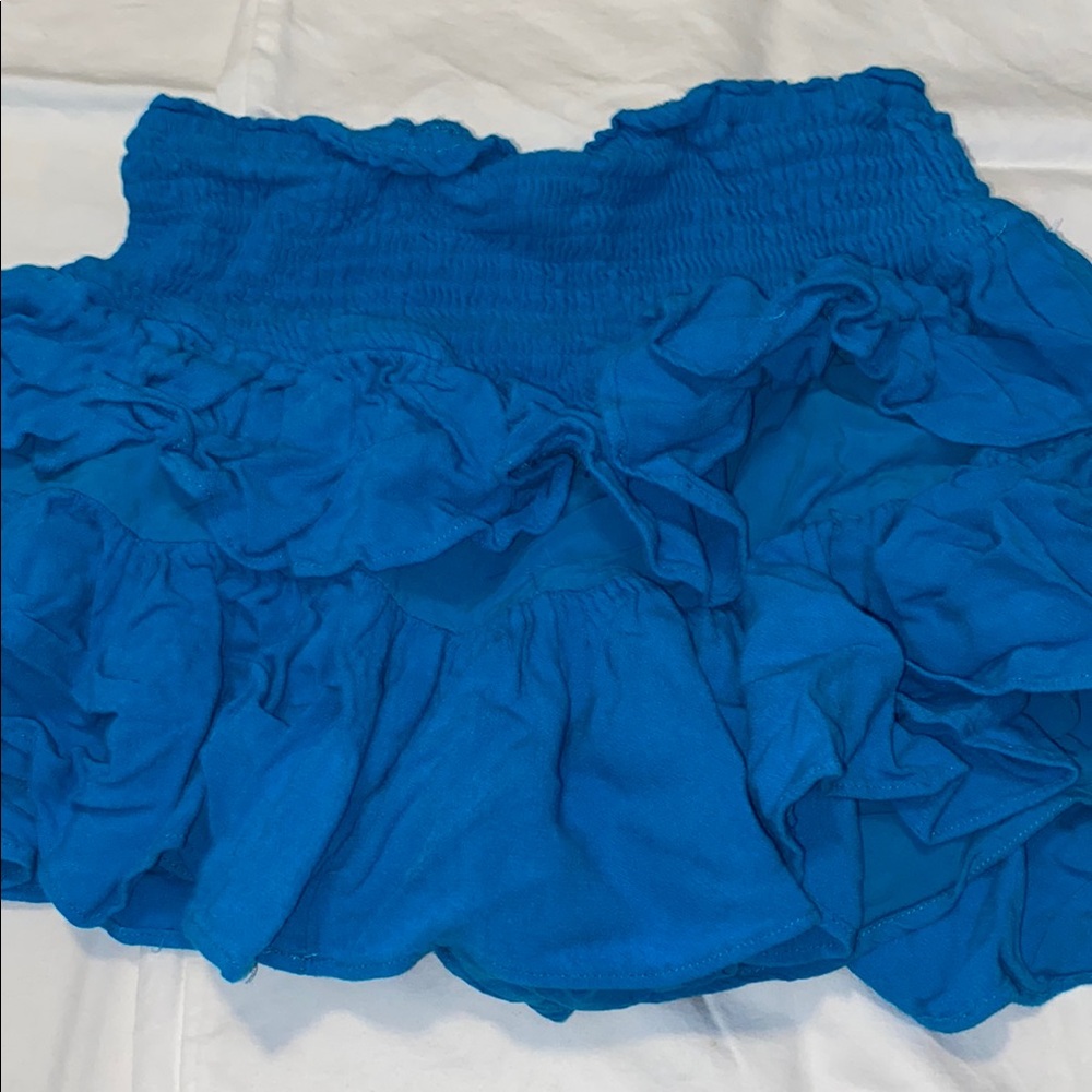 rock n rags Blue Ruffled Skirt